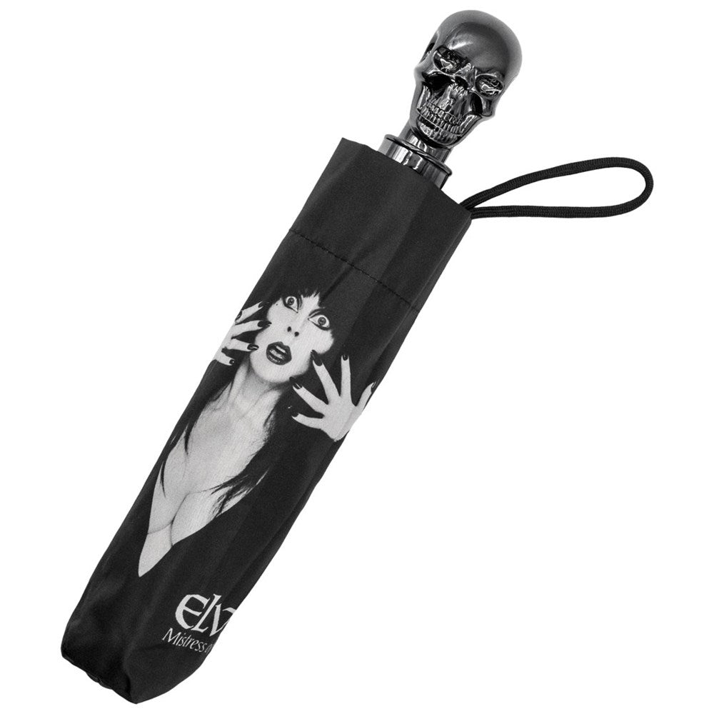 Skull Handle Elvira Classic Logo Umbrella