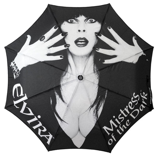 Skull Handle Elvira Classic Logo Umbrella