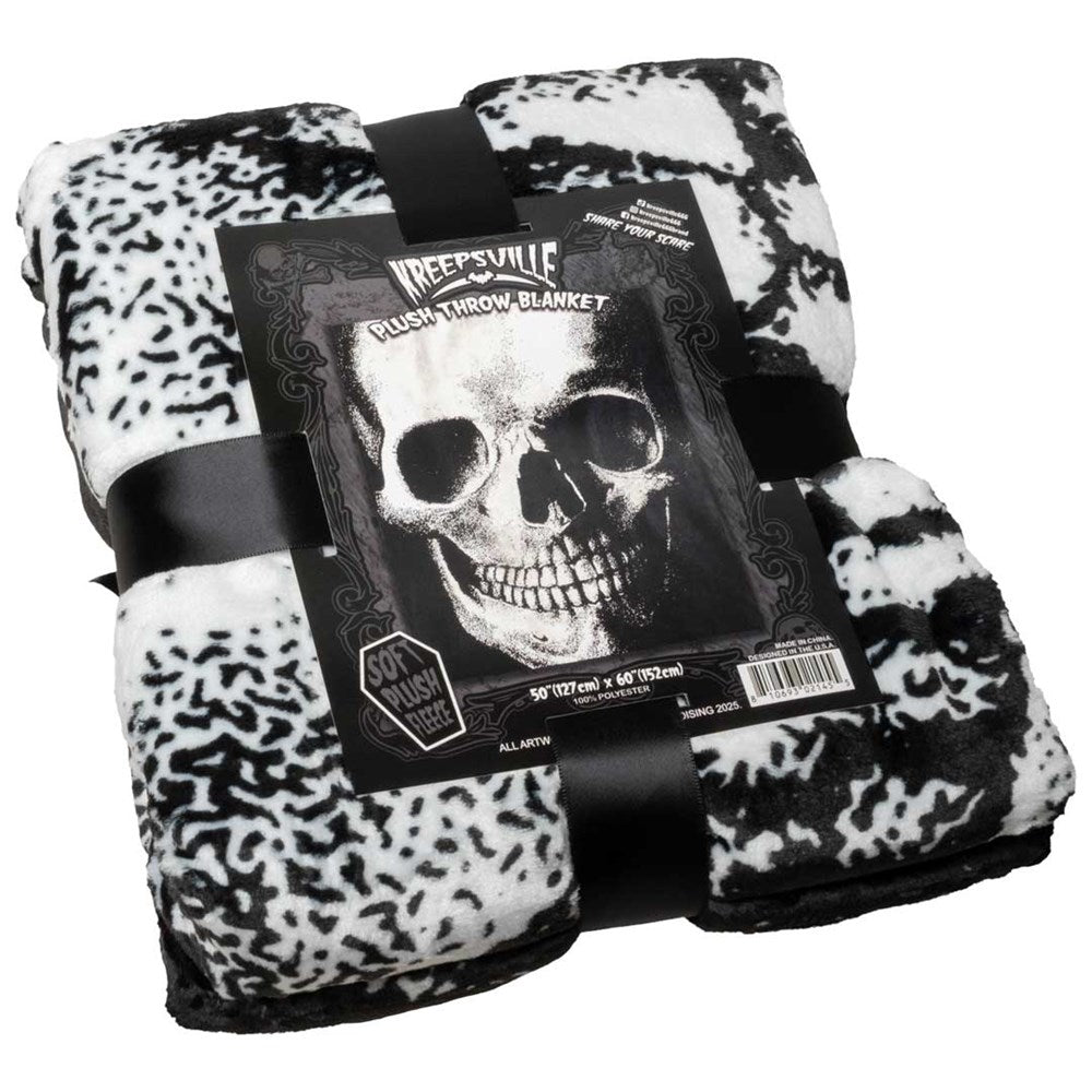 Anatomical Skull Throw Blanket