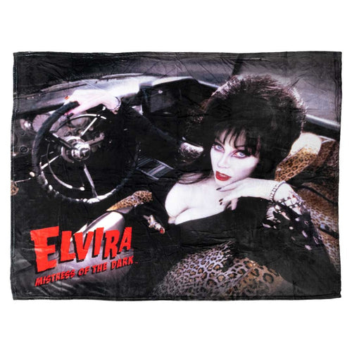 Elvira Macabre Mobile Throw Blanket Hip Crypt Kreepsville
