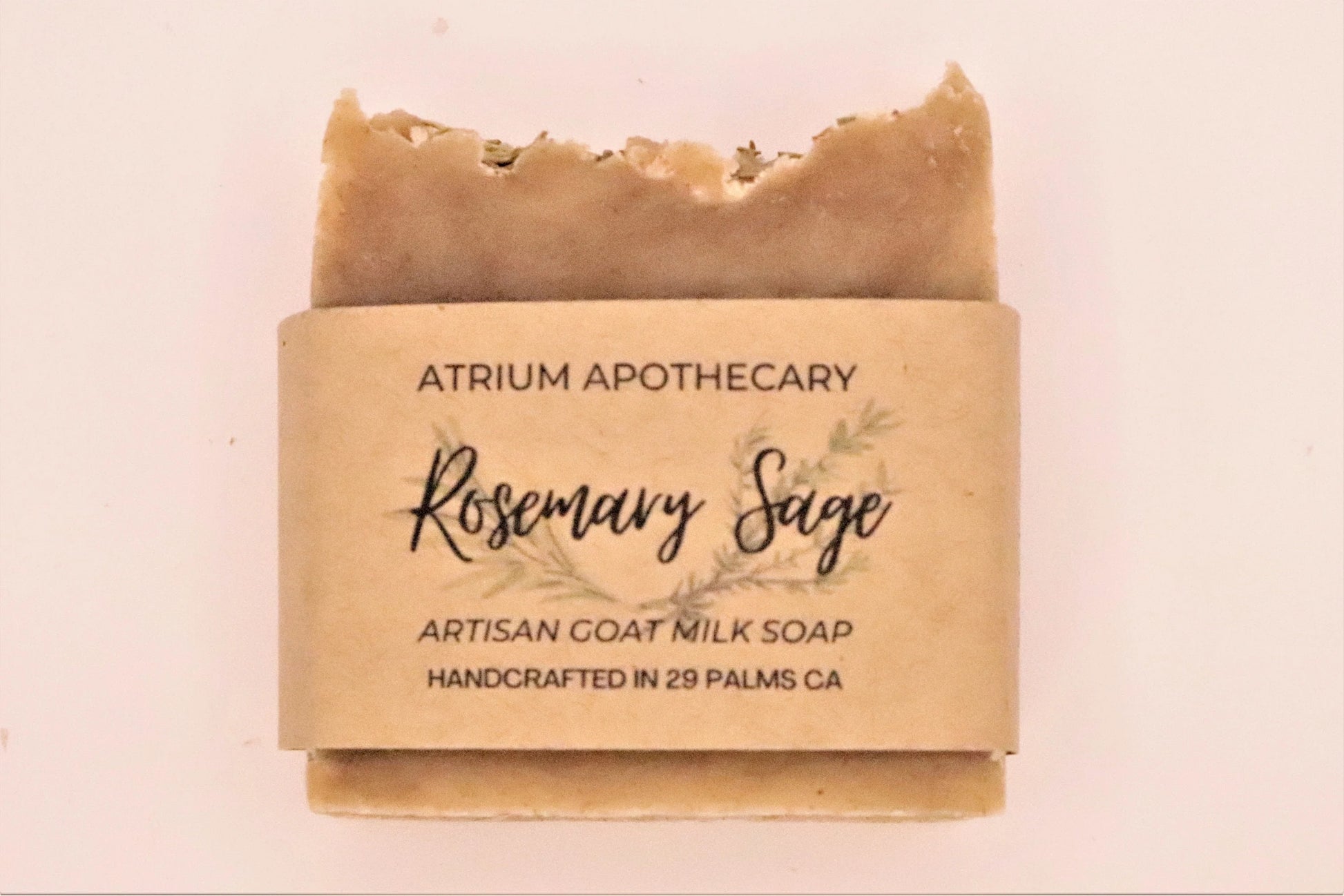 Rosemary Sage Artisan Handmade Soap Hip Crypt Atrium Apothecary 