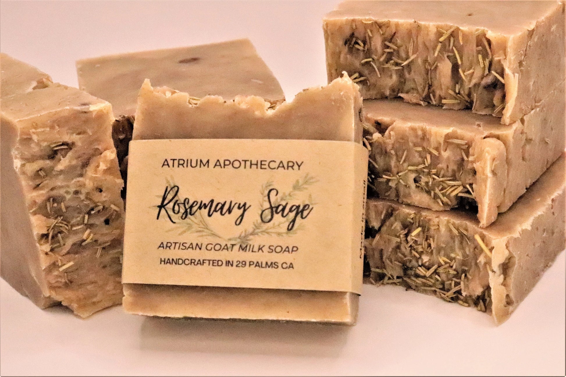 Rosemary Sage Artisan Handmade Soap Hip Crypt Atrium Apothecary 