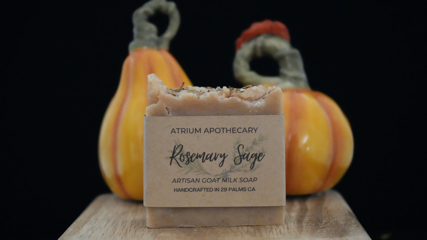 Rosemary Sage Artisan Handmade Soap Hip Crypt Atrium Apothecary 