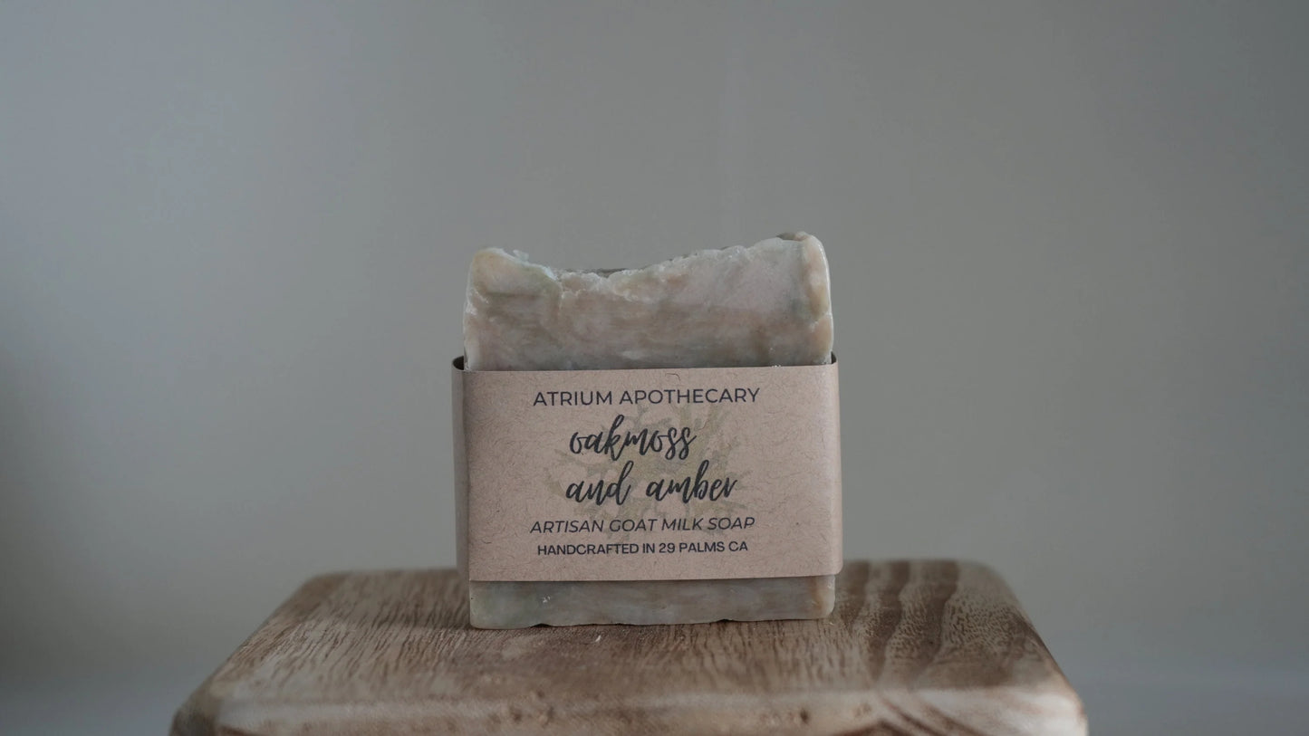 Oakmoss and Amber Artisan Handmade Soap Hip Crypt Atrium Apothecary 