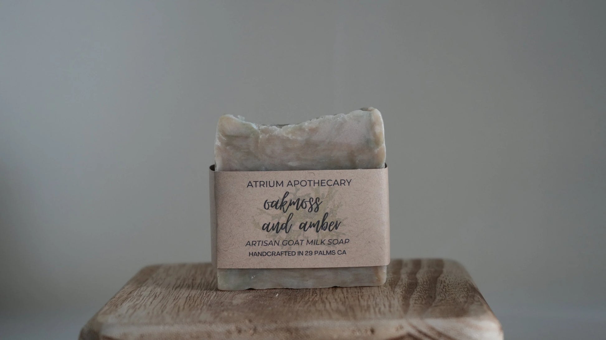 Oakmoss and Amber Artisan Handmade Soap Hip Crypt Atrium Apothecary 