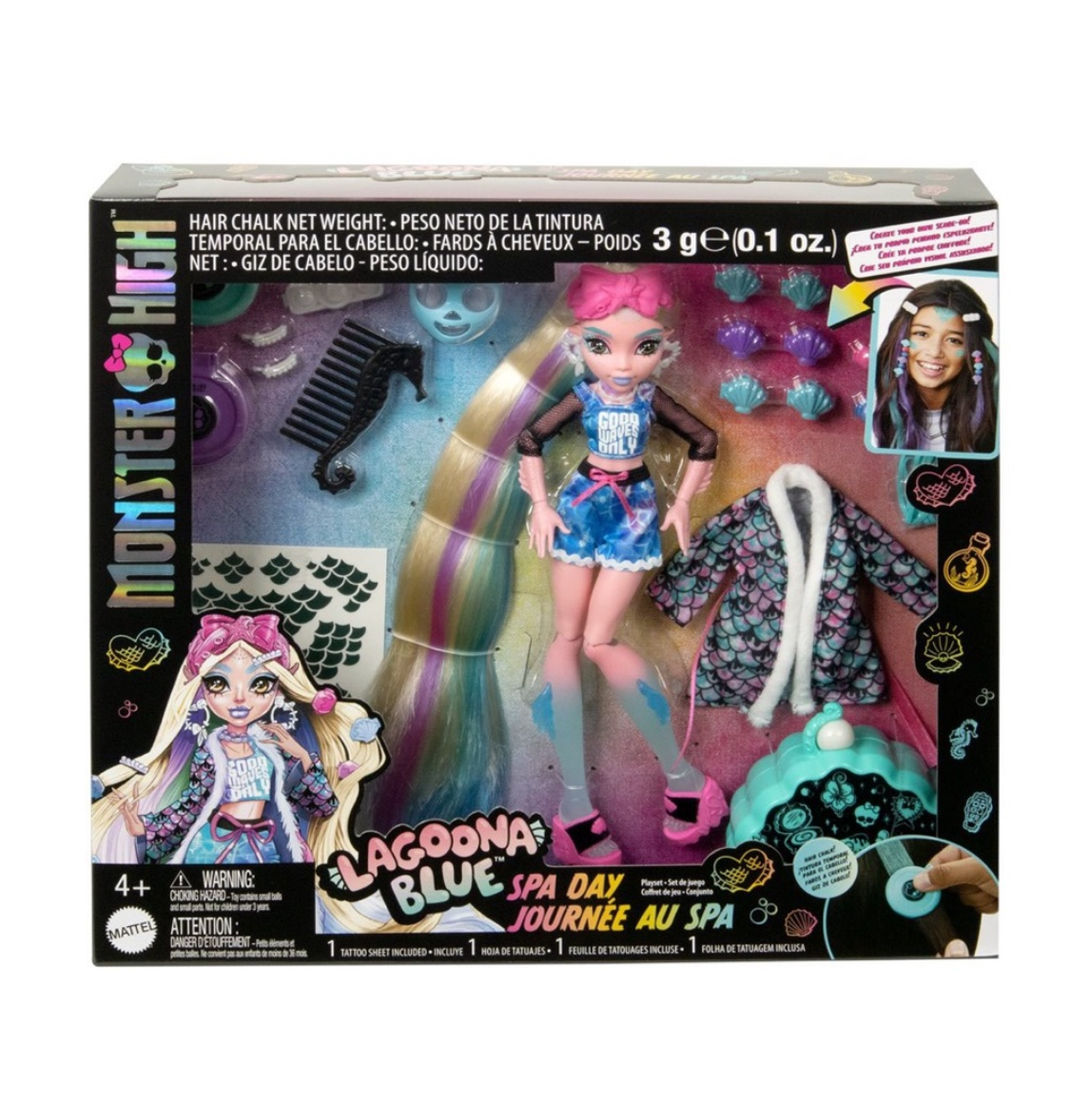 Monster High Lagoona Blue Spa Day Doll and Accessories