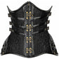 Top Drawer CURVY Steampunk Steel Double Boned Under Bust Corset Hip Crypt Costume Cosplay Daisy Corsets