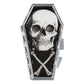 Anatomical Skull Coffin Compact Accessories Make Up Hip Crypt Kreepsville