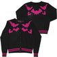 Bat Flock Pink Cardigan