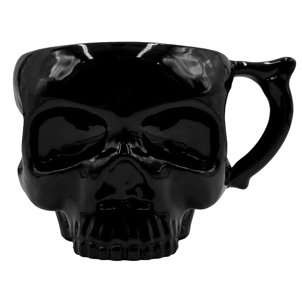 Anatomical Skull Mega Mug Black Coffee Cup Tea Hip Crypt Kreepsville