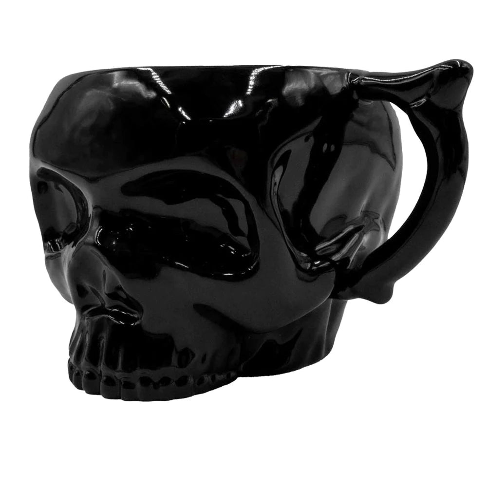 Anatomical Skull Mega Mug Black Coffee Cup Tea Hip Crypt Kreepsville