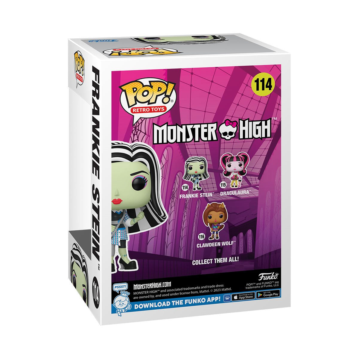 Monster High Frankie Stein Funko Pop! Vinyl Figure #114 Collectibles Toys Hip Crypt