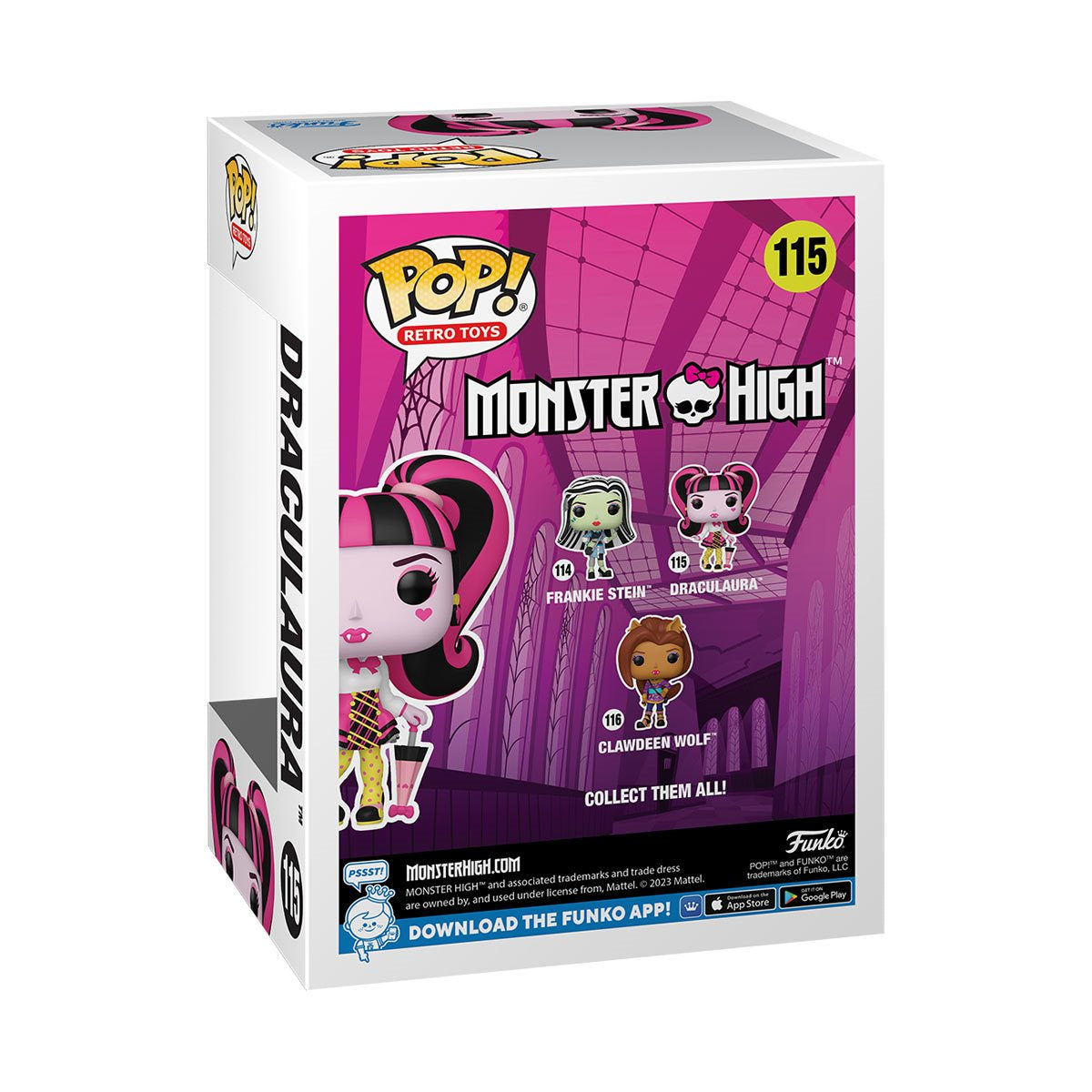 Monster High Draculaura Funko Pop! Vinyl Figure #115 Collectibles Toys Hip Crypt