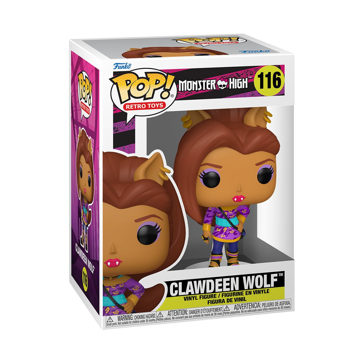 Monster High Clawdeen Wolf Funko Pop! Vinyl Figure #116 Collectibles Toys Hip Crypt