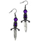 Elvira Dagger Earrings Purple