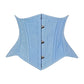Lavish Lt Denim Mini Waist Cincher Underbust Corset Top