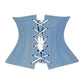 Lavish Lt Denim Mini Waist Cincher Underbust Corset Top