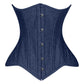 Lavish Dark Denim Underbust Waist CIncher Corset Top