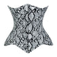 Lavish Snake Skin Print Underbust Corset Sweetheart Neckline Busk Closure