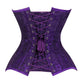 Lavish Purple Lace Overbust Corset Sweetheart Neckline Busk Closure