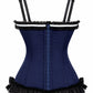 Lavish Navy/Black Bustier Corset with Underwire Cups