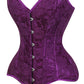 Lavish Magenta Lace Overbust Corset Sweetheart Neckline Busk Closure