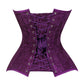 Lavish Magenta Lace Overbust Corset Sweetheart Neckline Busk Closure