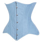 Lavish Lt Denim Underbust Waist Cincher Corset Top