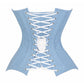 Lavish Lt Denim Underbust Waist Cincher Corset Top