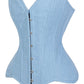 Lavish Lt Denim Overbust Corset Top