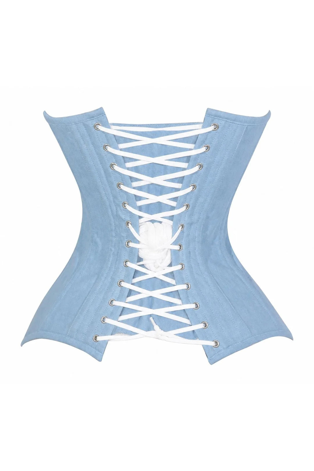 Lavish Lt Denim Overbust Corset Top