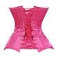 Lavish Hot Pink Satin Overbust Corset Sweetheart Neckline Busk Closure