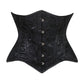 Lavish Black Lace Underbust Corset Waist Cincher Busk Closure