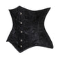 Lavish Black Lace Underbust Corset Waist Cincher Busk Closure