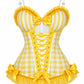 Lavish Lemon Ruffle Sweetheart Bustier Corset