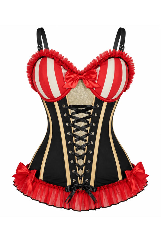 Lavish Circus Ringmaster Sweetheart Bustier Corset
