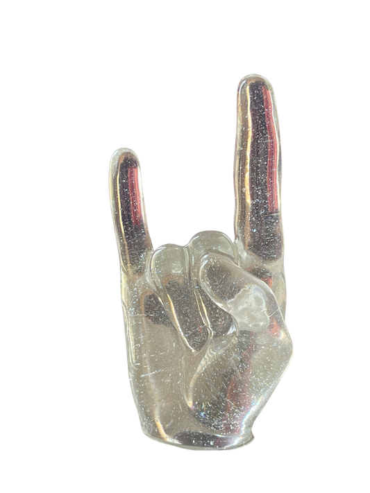 LoRe Creations Metal Horns Rock Hand Resin Sculpture