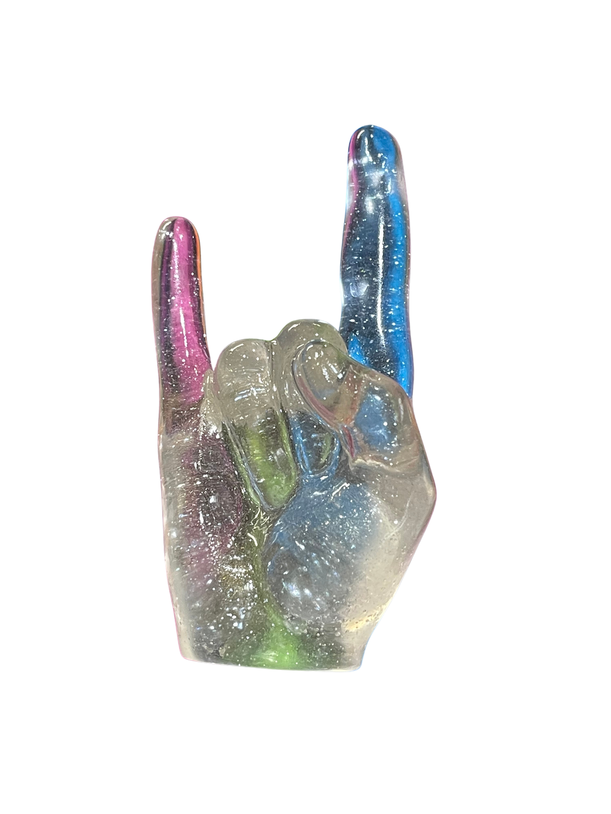 LoRe Creations Metal Horns Rock Hand Resin Sculpture
