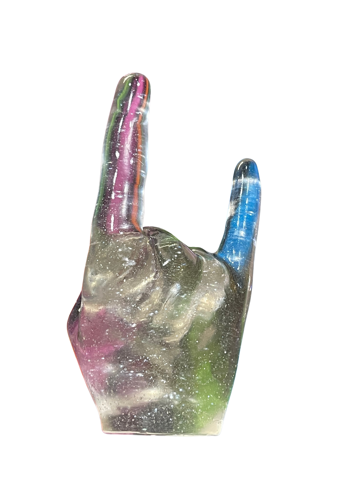 LoRe Creations Metal Horns Rock Hand Resin Sculpture