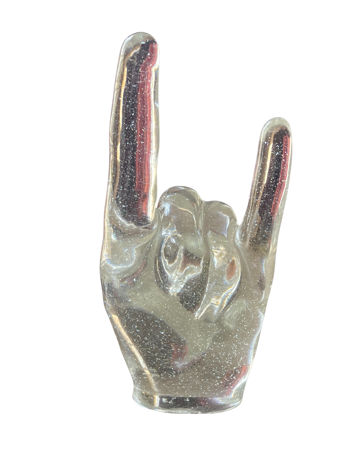 LoRe Creations Metal Horns Rock Hand Resin Sculpture