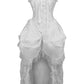 Top Drawer Steel Boned White Lace Victorian Bustle Corset Dress