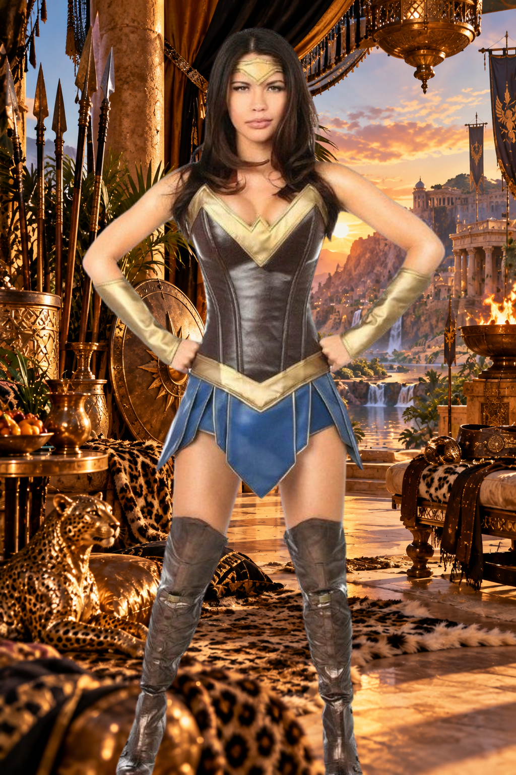 Top Drawer 3 PC Premium Warrior Woman Costume