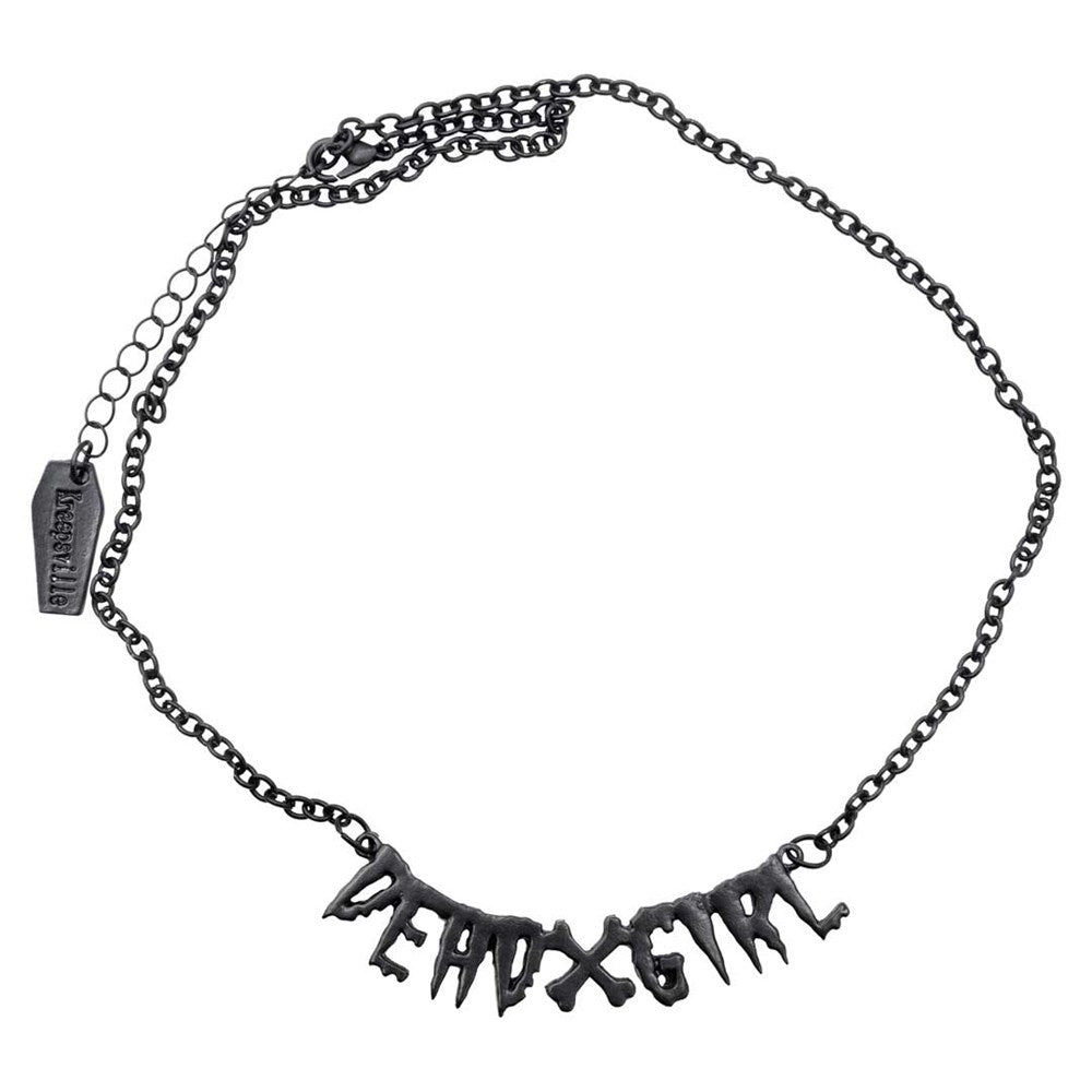 Dead Girl Text Necklace Hip Crypt Kreepsville