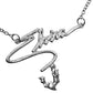 Elvira Bat Name Text Necklace