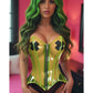 Lavish Clear Green Overbust Corset