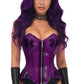 Lavish Clear Purple Overbust Corset