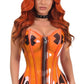 Lavish Clear Orange Overbust Corset
