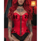 Lavish Clear Red Overbust Corset