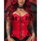 Lavish Clear Red Overbust Corset