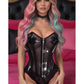 Lavish Clear Black Overbust Corset